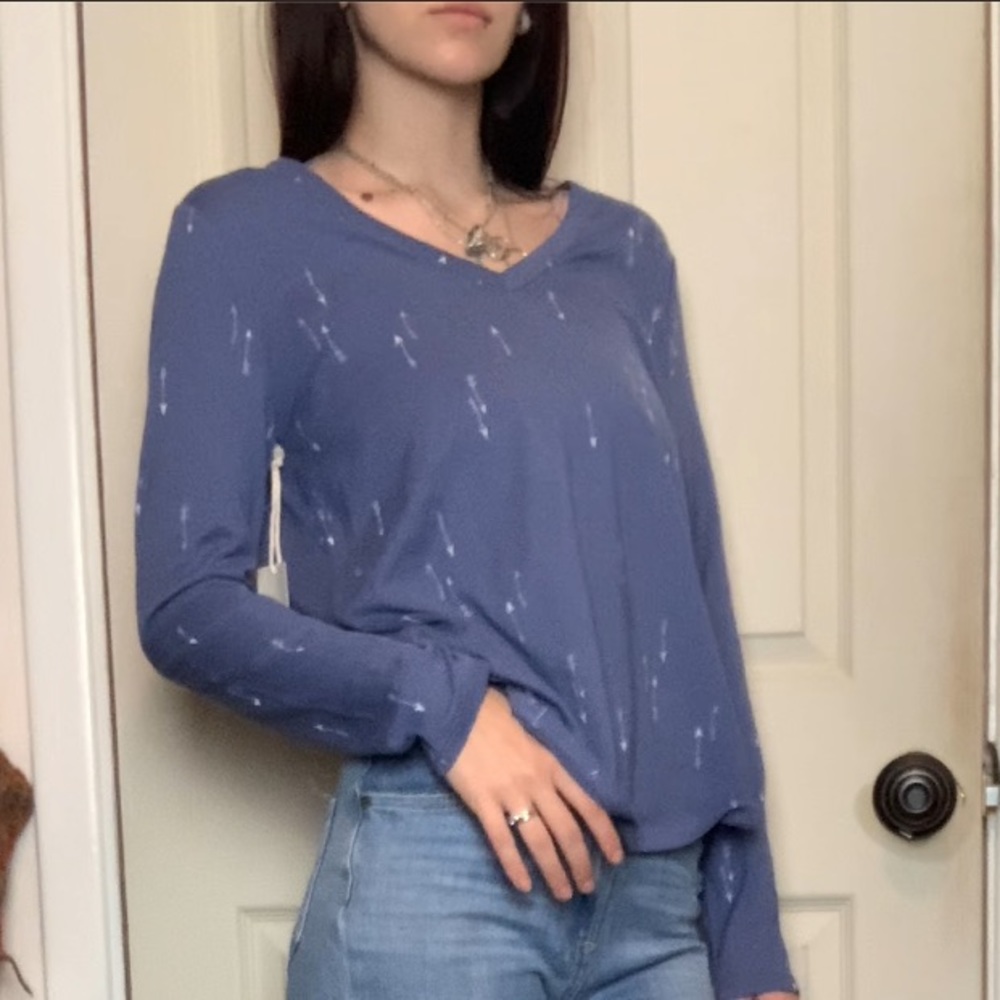 Loose fit long sleeve top